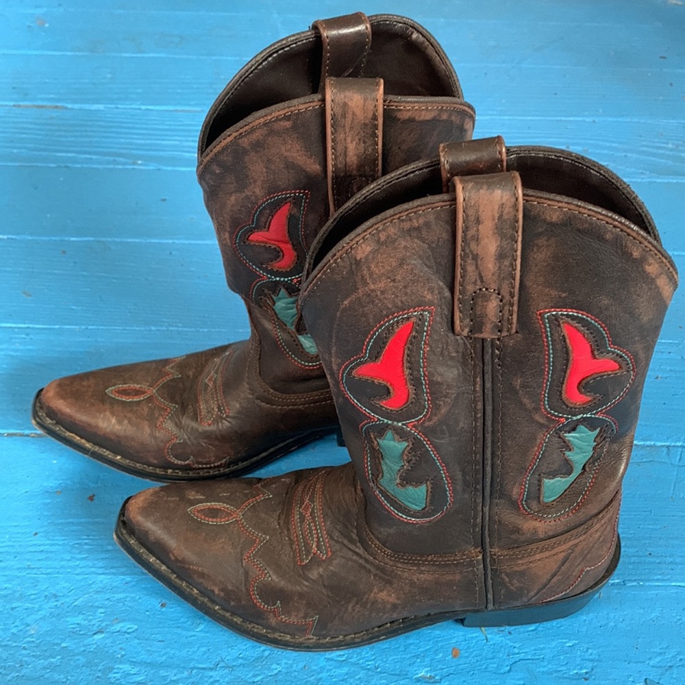 Smokey Mountain Boots Worn Loved 🥰 Plenty of Kickin Room left Little Kid Size 3